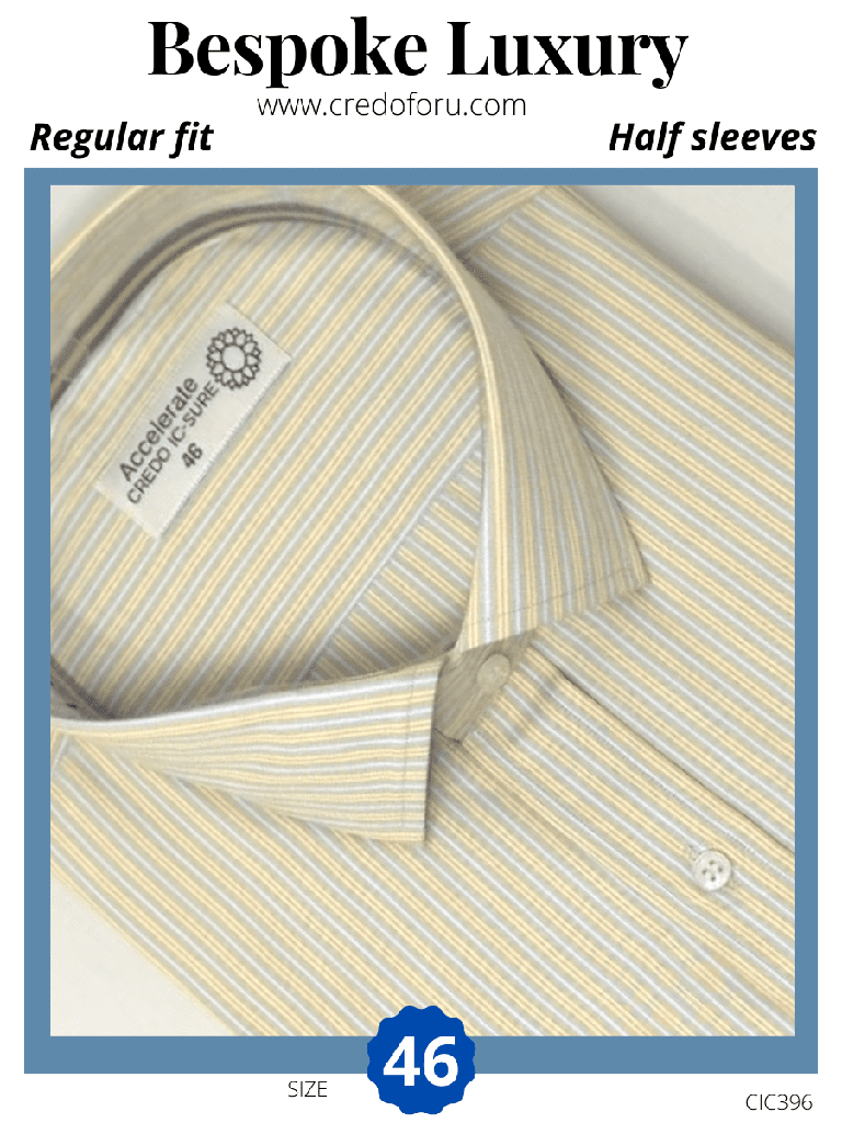 light sky yellow half sleeve shirt 717