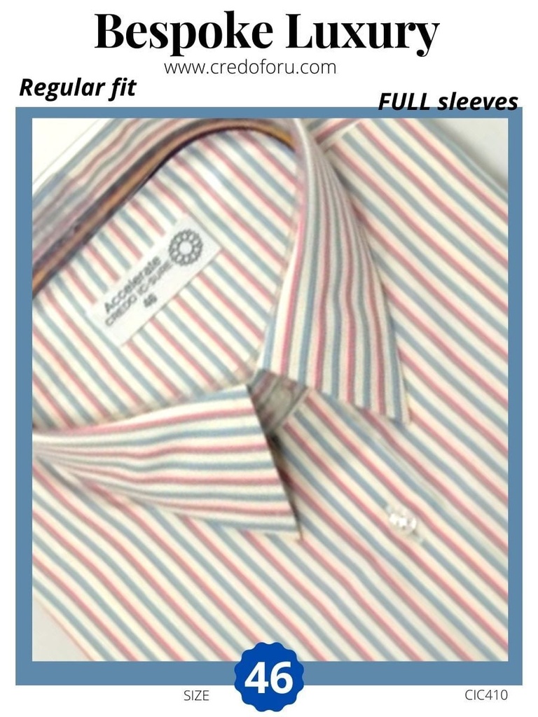 white red sky striped formal shirt