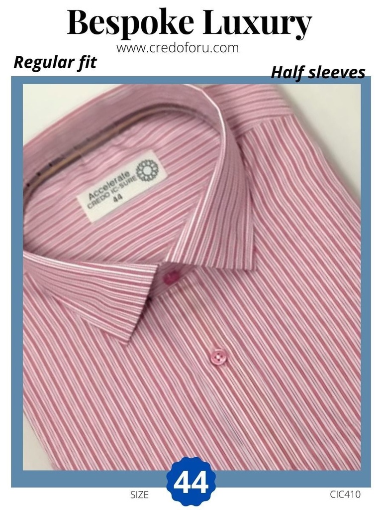 pink red striped formal shirt