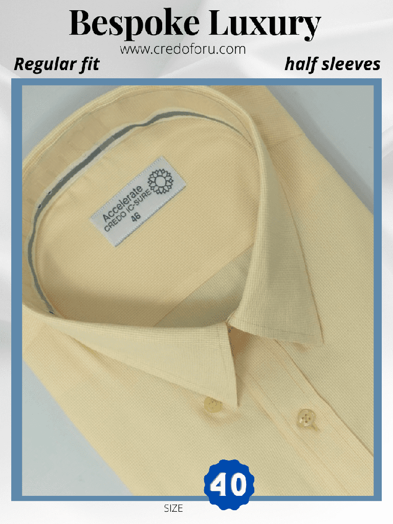 DEEP YELLOW HALF SLEEVE SHIRT