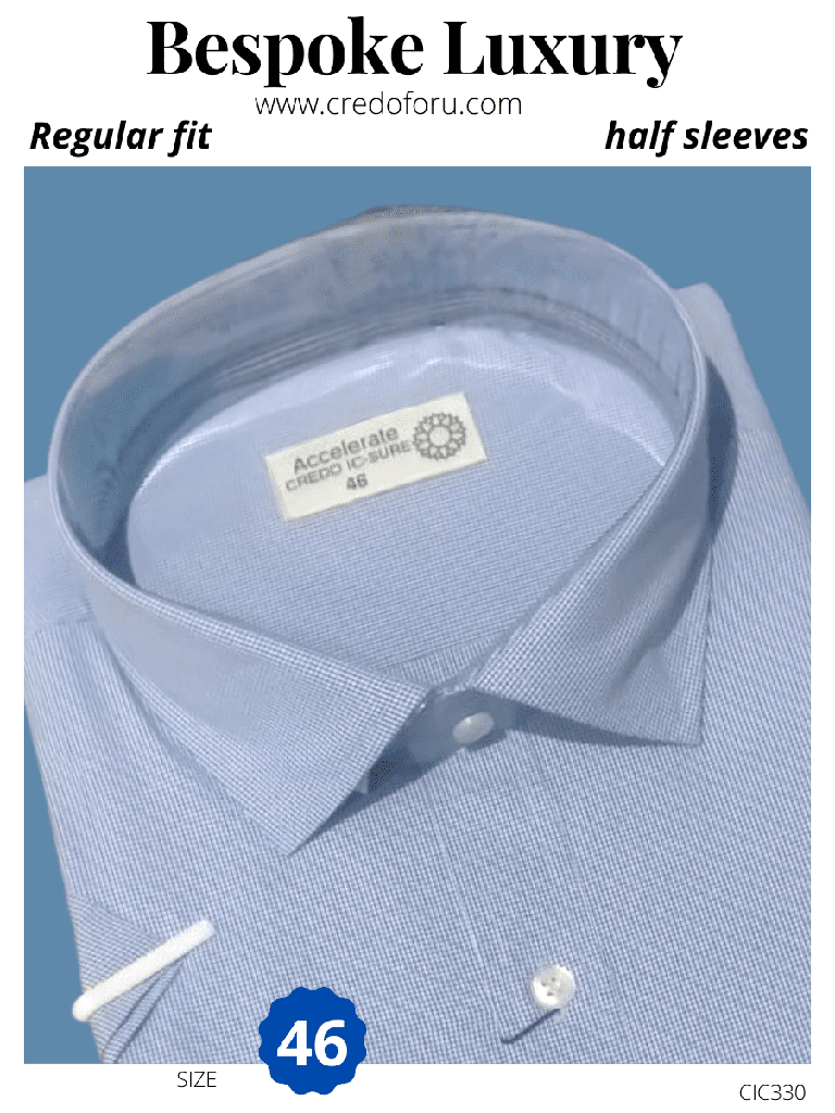 small checked half sleeves shirt