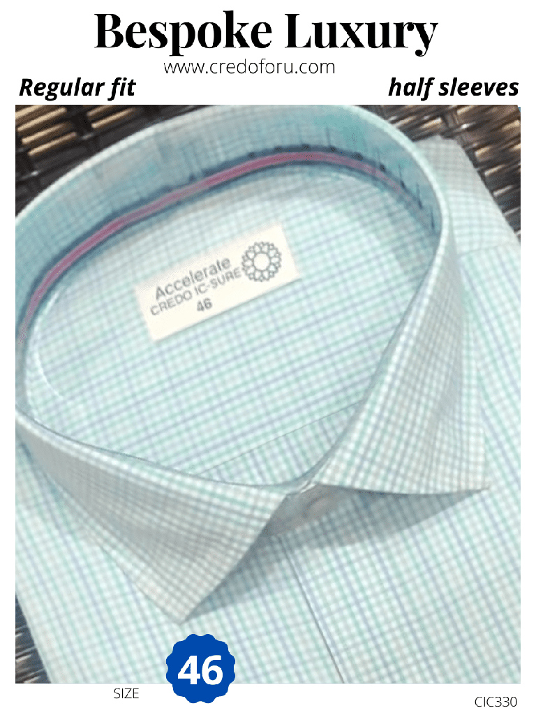 Half sleeves Dual colour checked shirt