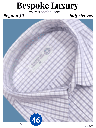 Purple checked white colour half sleeves shirt