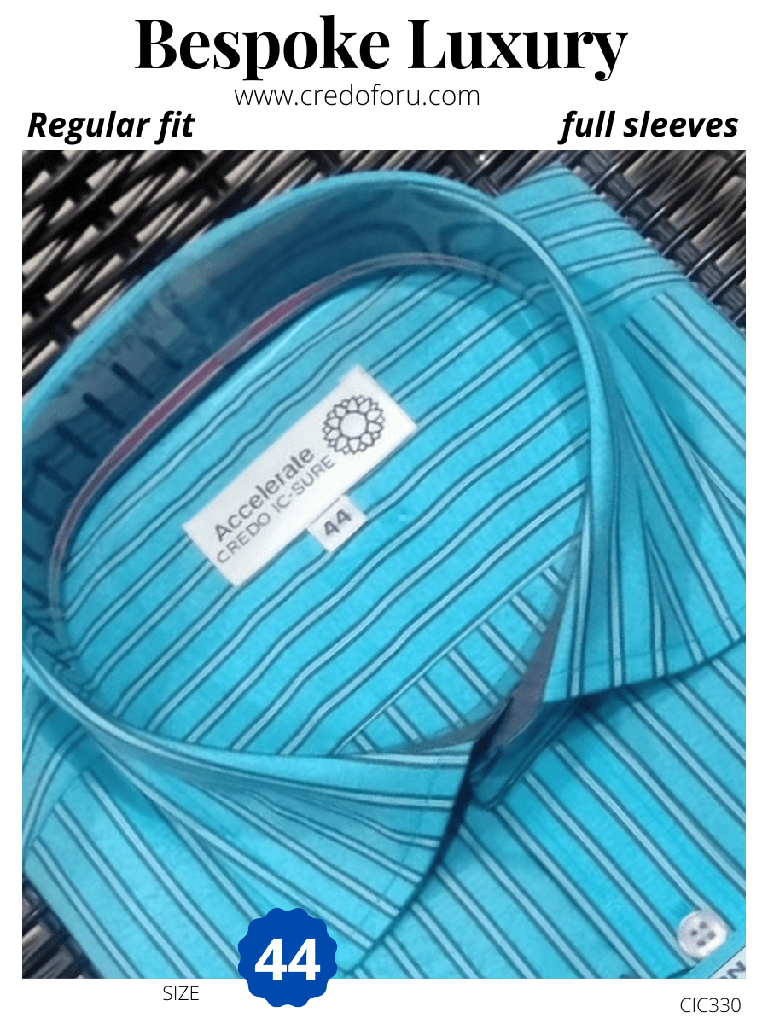 [black-striped-deep-sky-full-sleeves-formal-shirt-44-1] Black striped deep sky full sleeves formal shirt