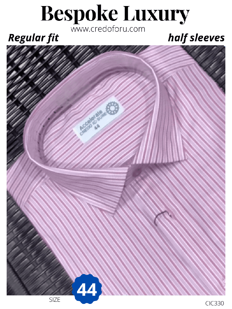 [red-and-white-striped-half-sleeves-formal-shirt-44-1] Red and white striped half sleeves formal shirt