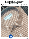 Brown checked full sleeves formal shirt