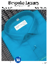 Men solid formal blue colour half sleeves shirt