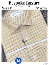 Blue checked yellow colour full sleeves formal shirt