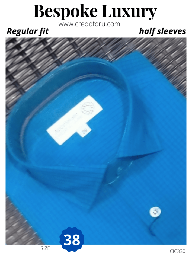 [men-blue-half-sleeves-formal-shirt-38-1] Men blue half sleeves formal shirt