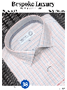 Men red & blue checked half sleeves formal shirt