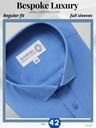 Men blue color full sleeves formal shirt