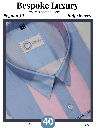 Pink and light blue color block shirt (866)