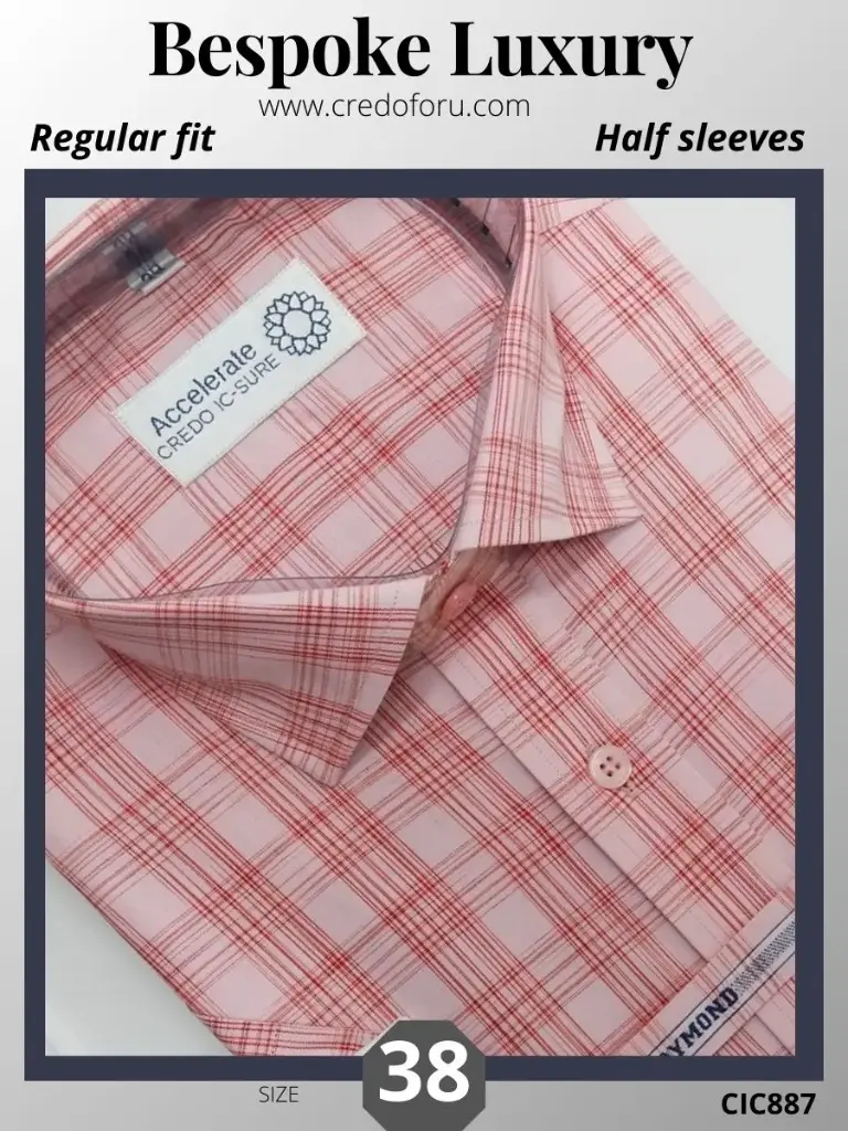 Red checks Mens Shirt(887)