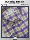 Purple&Yellow Checks Mens Shirt(894)