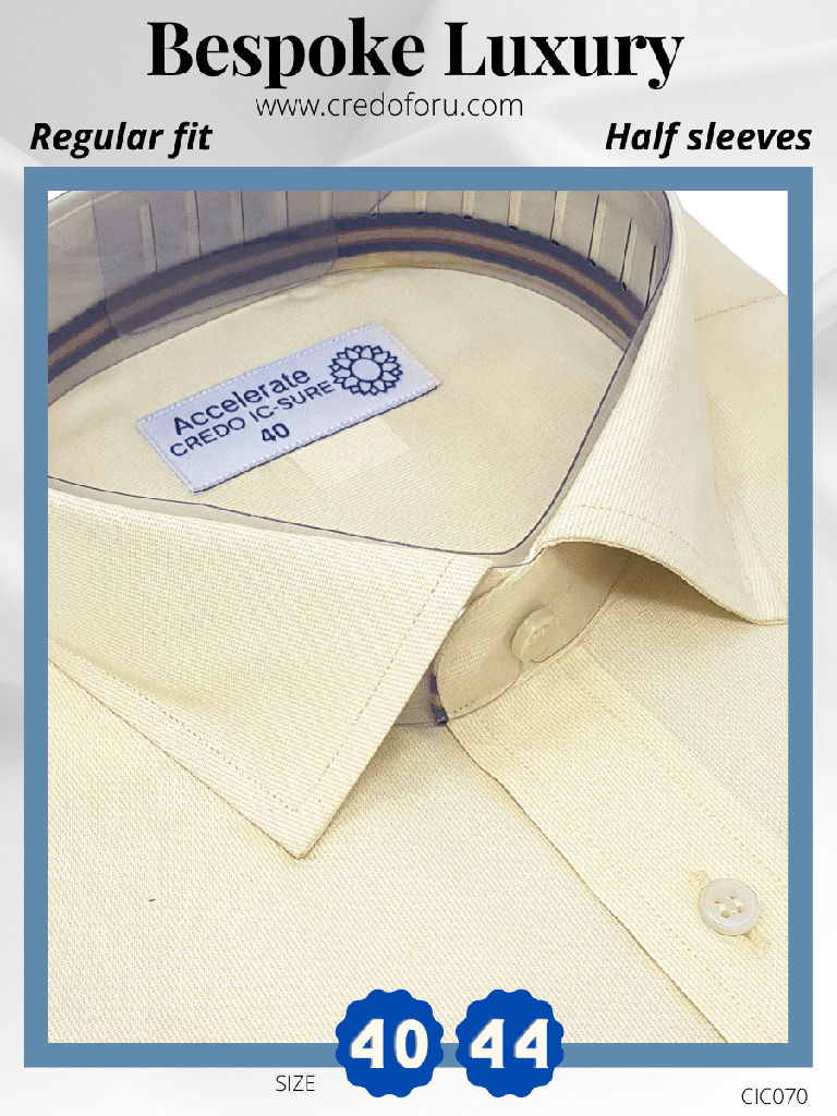 [light-yellow-half-sleeves-formal-shirt70-44-yellow-half-1] Light Yellow Half Sleeves Formal Shirt(70)