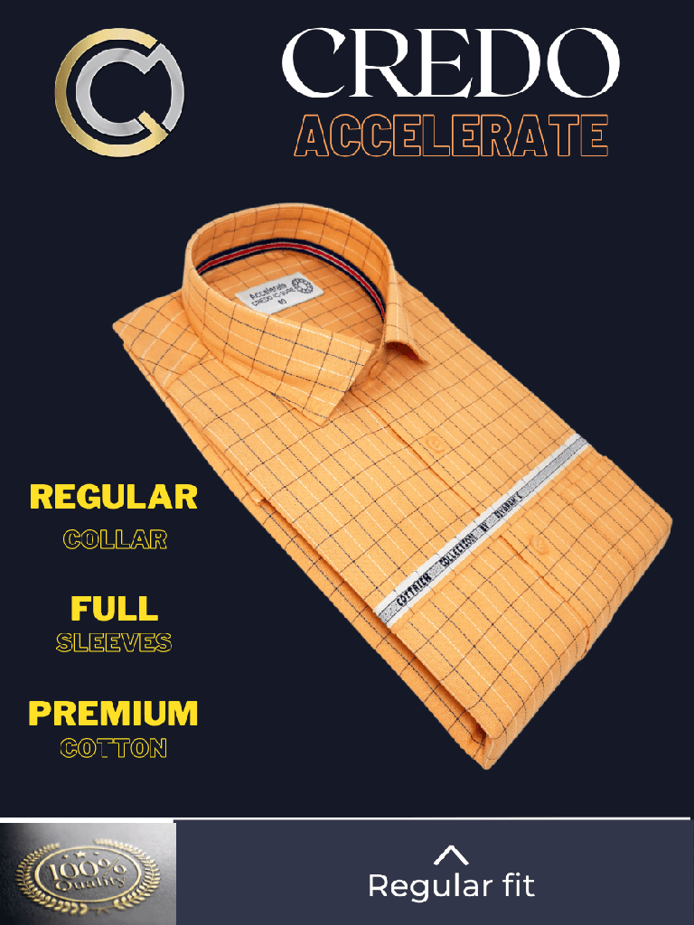 Siyaram Fabric Peach Formal Shirt(182)