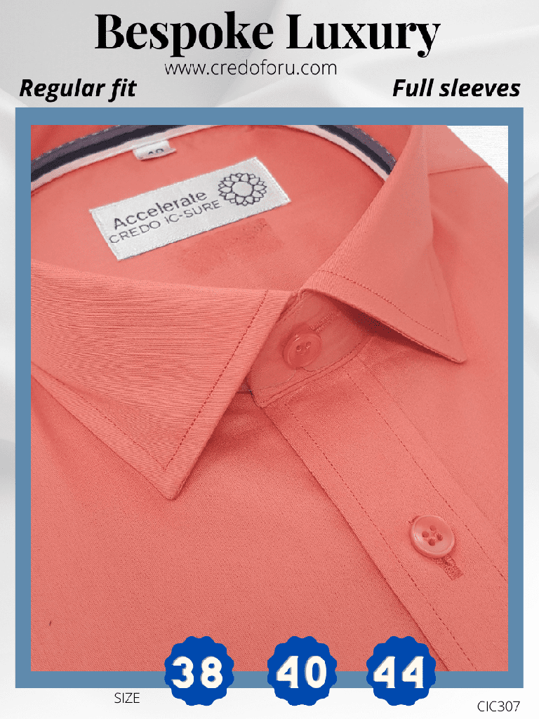 Italian fabric Peach Formal Shirt