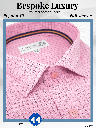 Siyaram Fabric Black Check on Pink Shirt