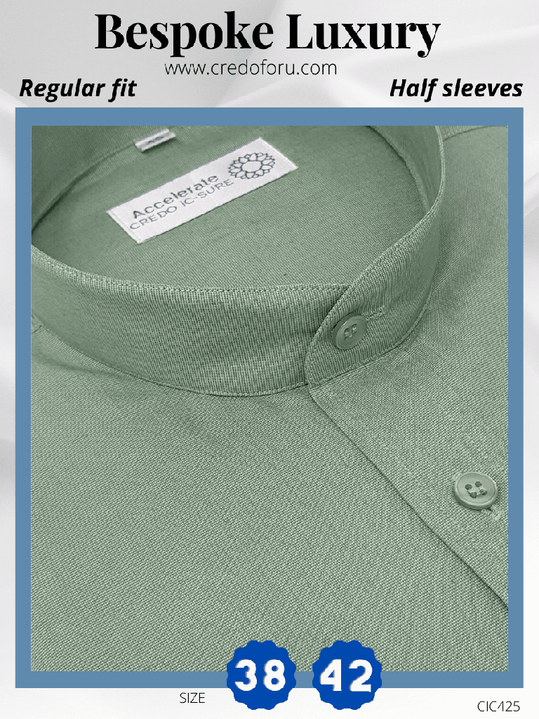 Pista Green Half Sleeve Kurta