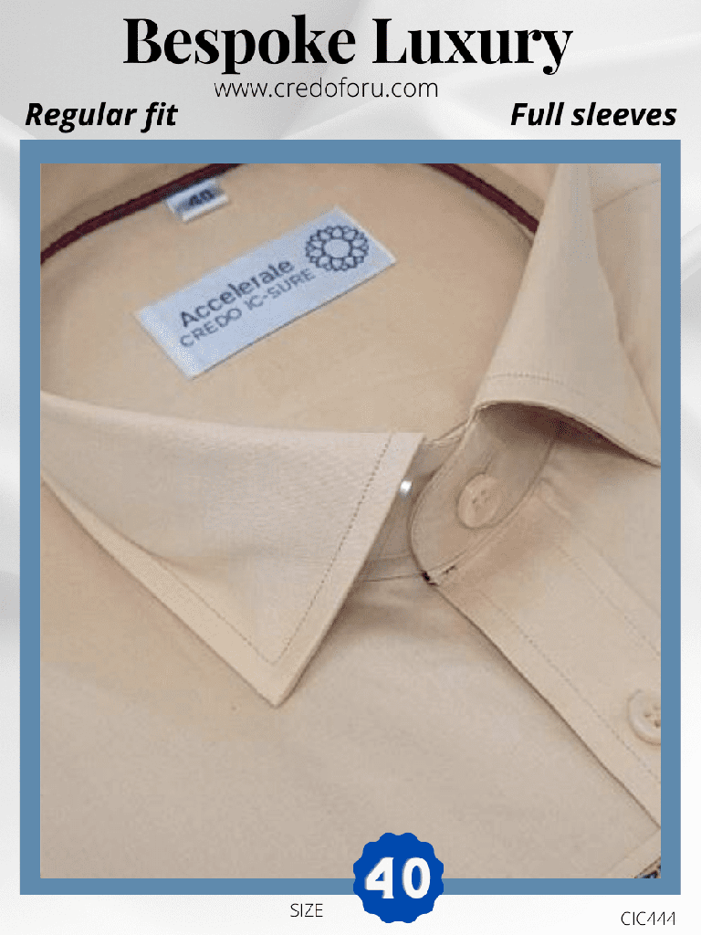 [italian-beige-full-sleeve-formal-shirt-44] Italian Beige Full Sleeve Formal Shirt