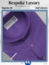 purple half sleeves formal shirt
