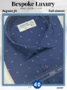 Navy Blue Printed Mens Shirt(936)