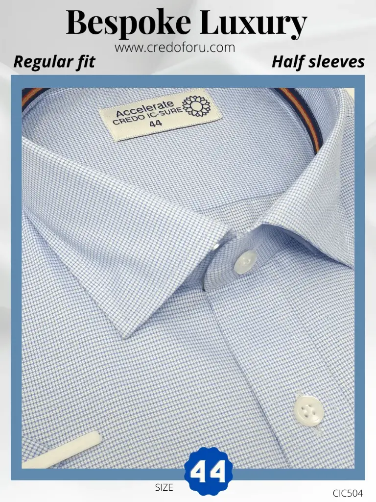 Raymond Fabric Blue White Texture Formal shirt(504)