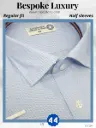 Raymond Fabric Blue White Texture Formal shirt(504)