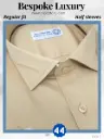 Beige Half Sleeve Shirt(517)