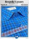 Raymonds Black Check On Blue Full Sleeve Shirt(663)