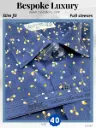 Arvind Fabric Floral Print On Navy Blue Full Sleeve Shirt(667)
