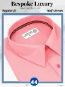 Credo Imported Pink Stripe Half Sleeve Shirt(686)