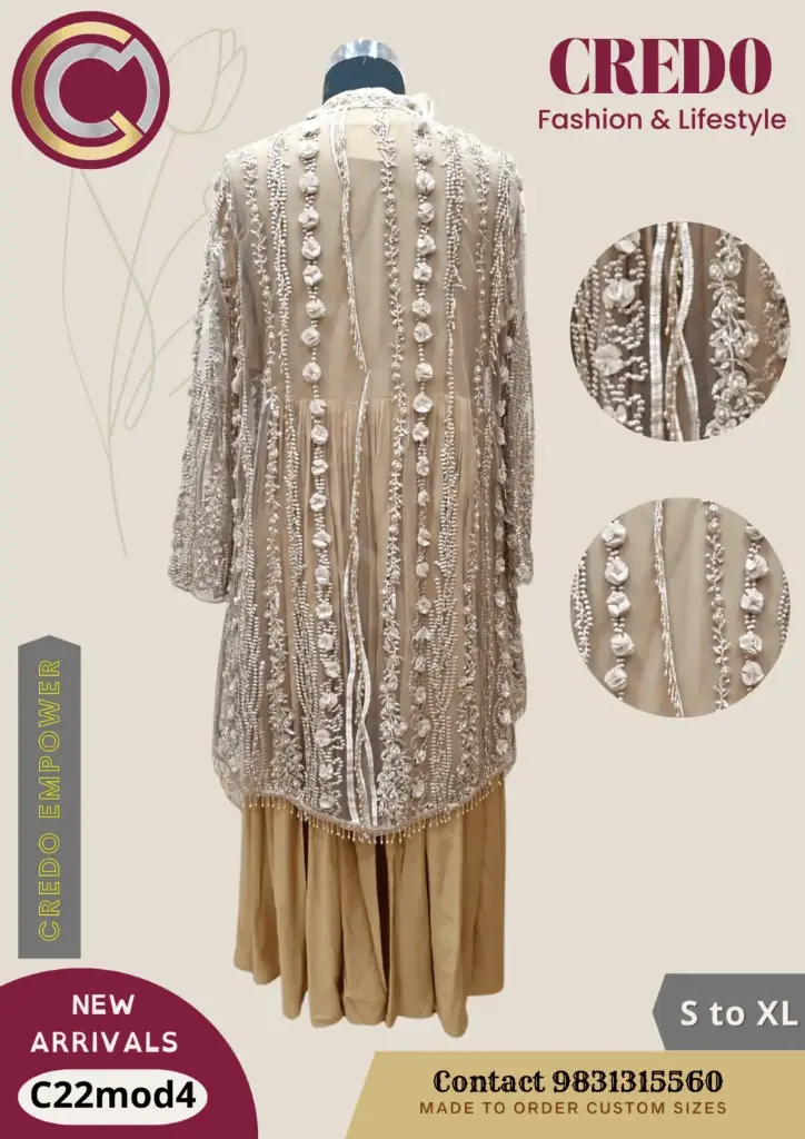 [full-dress-with-embroidered-jacket-light-salmon-1] Full Dress with embroidered jacket