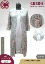 Grey Kurti With Sequins Jacket