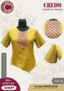 Yellow embroidered top