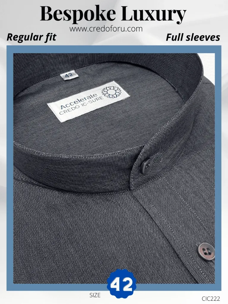 Arvind Fabric Grey Formal Shirt (40)