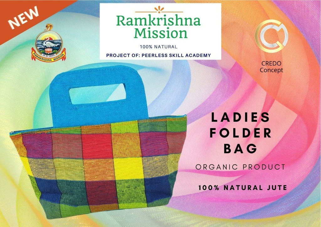 Checked Ladies Folder Bag