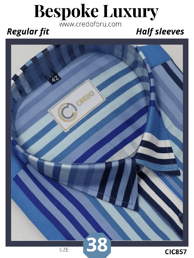 [dark-and-light-blue-stripes-shirt-857] Dark and light blue stripes shirt(857)