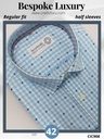 Sky blue checks raymond shirt(908)