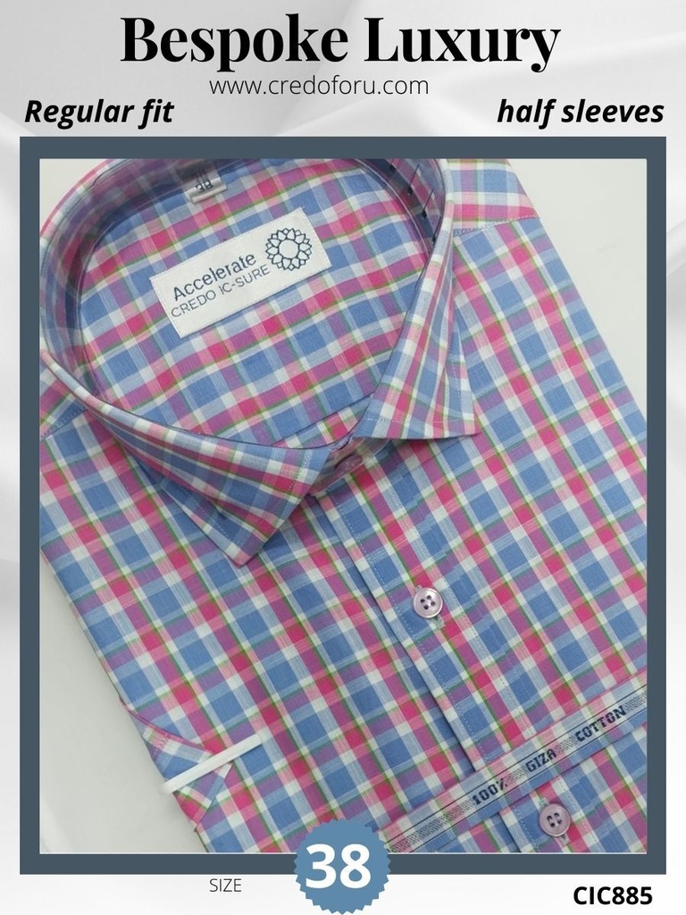 [white-red-and-blue-checks-raymond-shirt-885] White, red and blue checks raymond shirt(885)