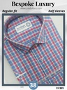 White, red and blue checks raymond shirt(885)