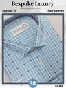 Blue and white checks Raymond shirt(889)