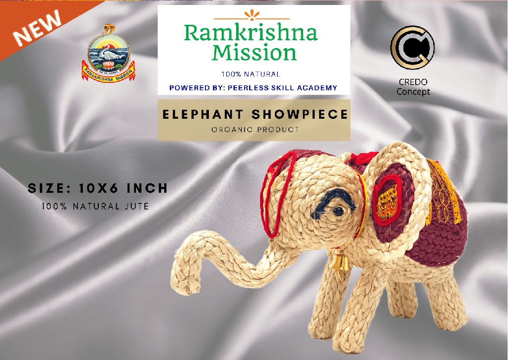Jute Elephant Showpiece