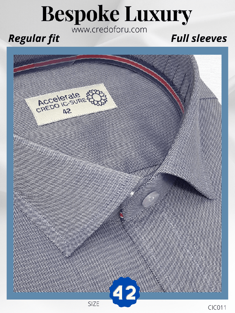 Greyish Blue Formal Shirt(11)