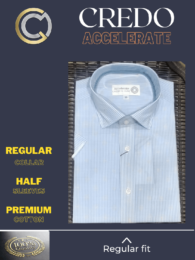 [light-blue-formal-shirt-4-38] Credo Light Blue Full Sleeves Formal Shirt(20)