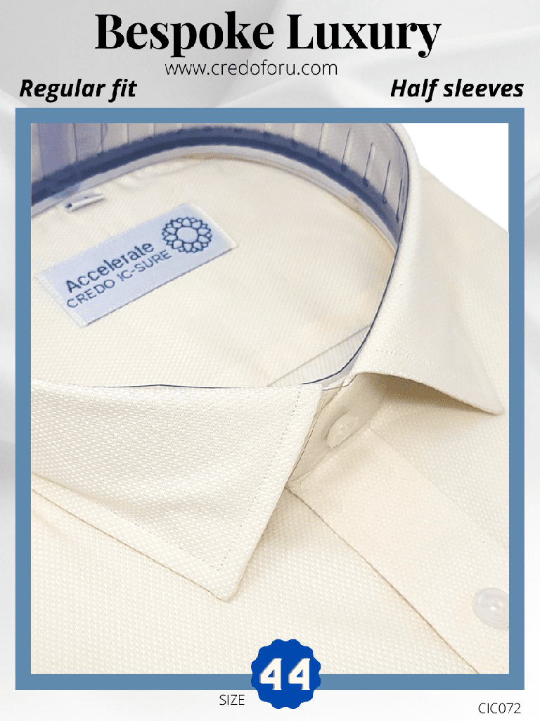 [cream-yellow-formal-shirt-44] Cream Yellow Formal Shirt(72)