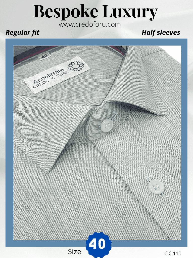 [white-green-texture-formal-shirt-40] Green Texture Formal Shirt(110)