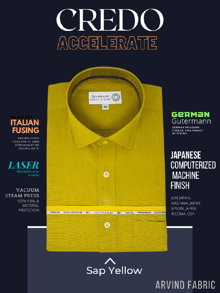 [arvind-fabric-light-sap-green-formal-shirt-40] Arvind Fabric Light Green Formal Shirt