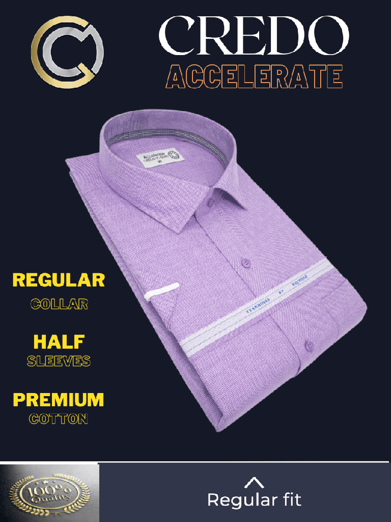 [raymond-fabric-mauve-texture-formal-shirt-2-46] Raymond Fabric Mauve Solid Texture Half Sleeves Formal Shirt(145)