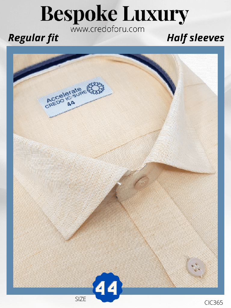 [beige-texture-formal-shirt-44] Beige Texture Formal Shirt(365)